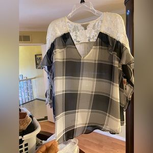 Black and white shirt